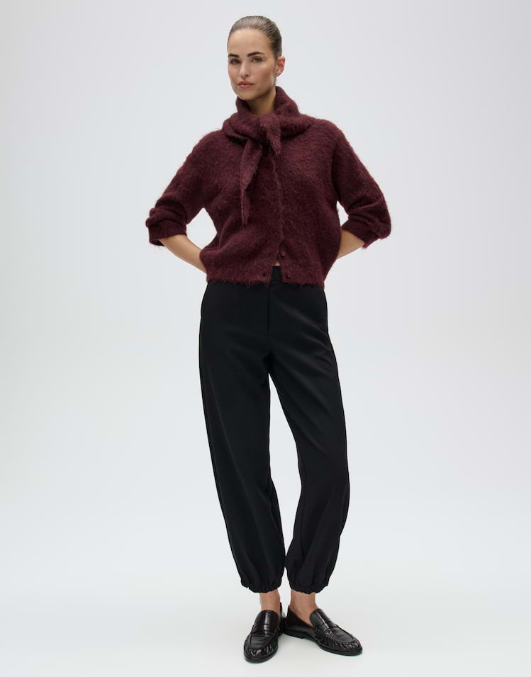 Opus - Cardigan aus flauschigem Effektgarn Slim Fit - Disille