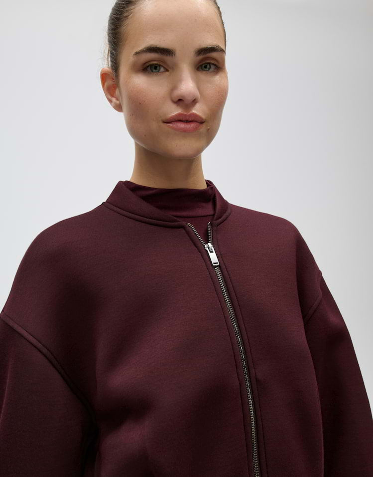 Opus - Sweatjacke im Blouson Stil Regular Fit - Gokila