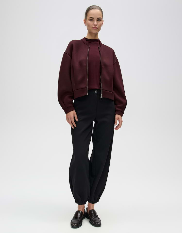 Opus - Sweatjacke im Blouson Stil Regular Fit - Gokila