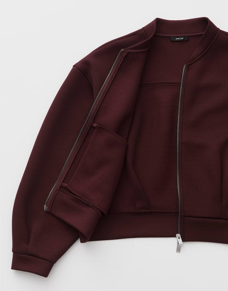 Opus - Sweatjacke im Blouson Stil Regular Fit - Gokila
