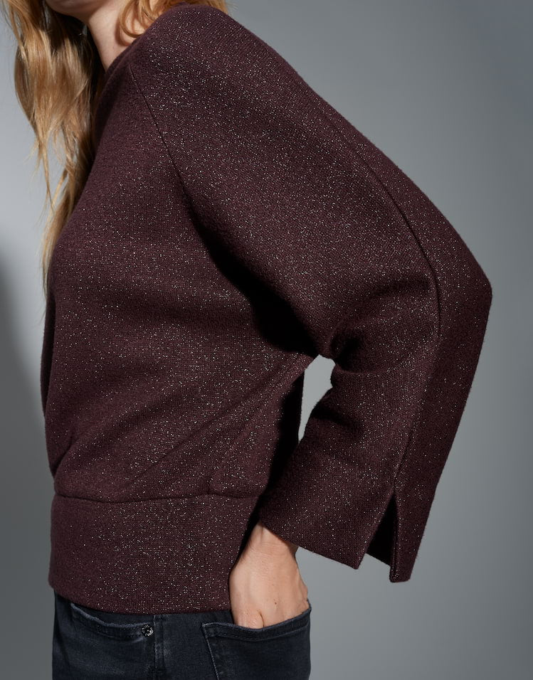 Opus -  Sweatshirt mit Glanz Effekt - Glantina