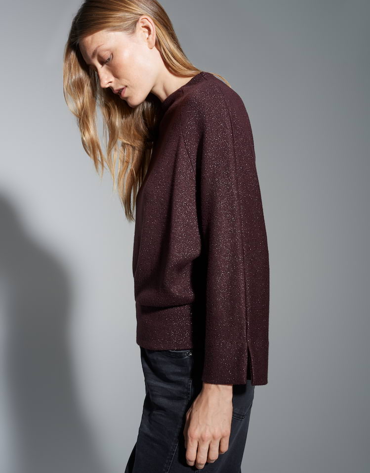 Opus -  Sweatshirt mit Glanz Effekt - Glantina