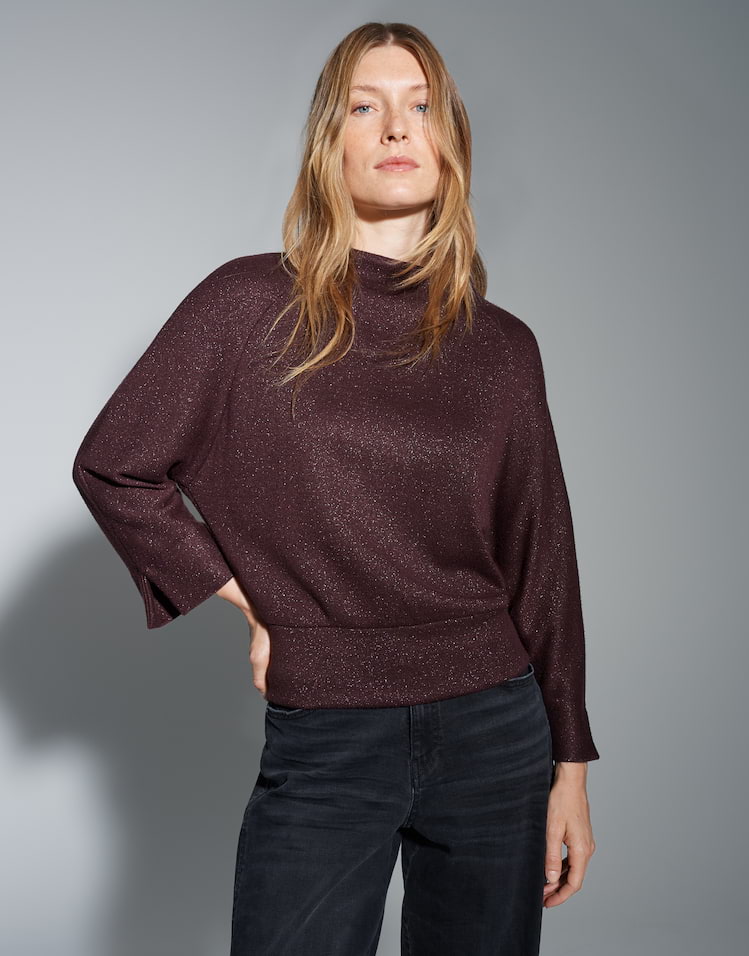 Opus -  Sweatshirt mit Glanz Effekt - Glantina