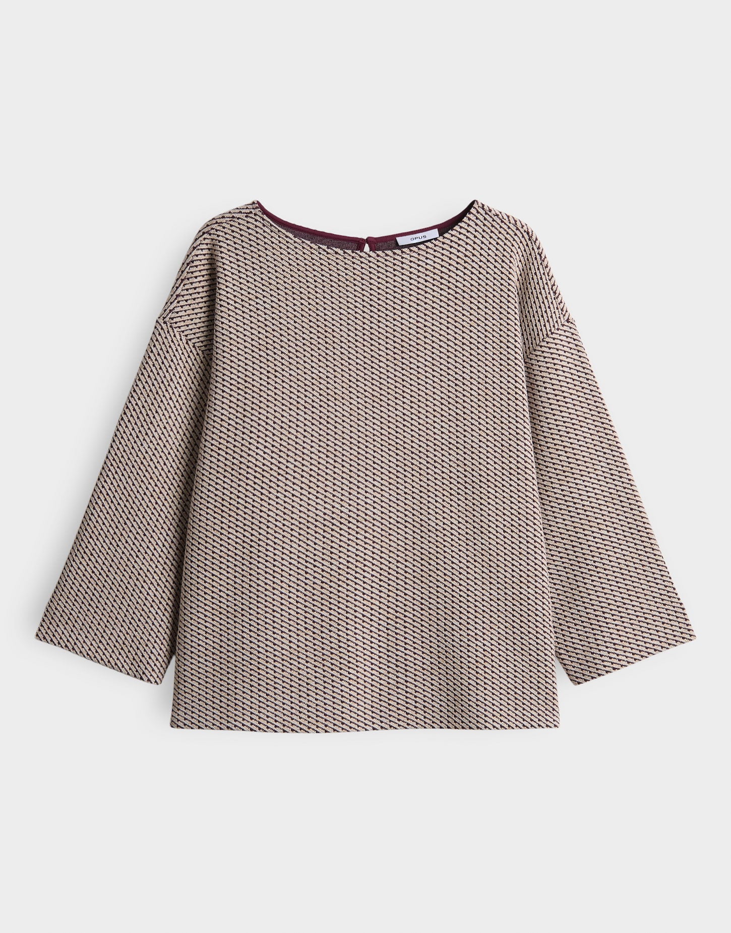 Opus - Sweatshirt mit zweifarbigem Fantasiemuster - Goman