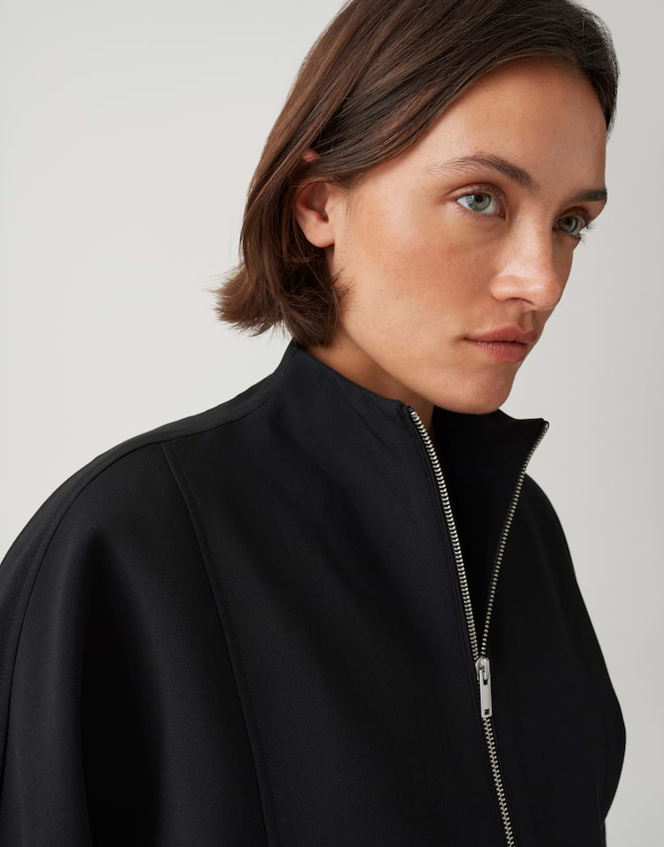 Opus - Kurzjacke im Cape Stil Loose Fit - Jalusi