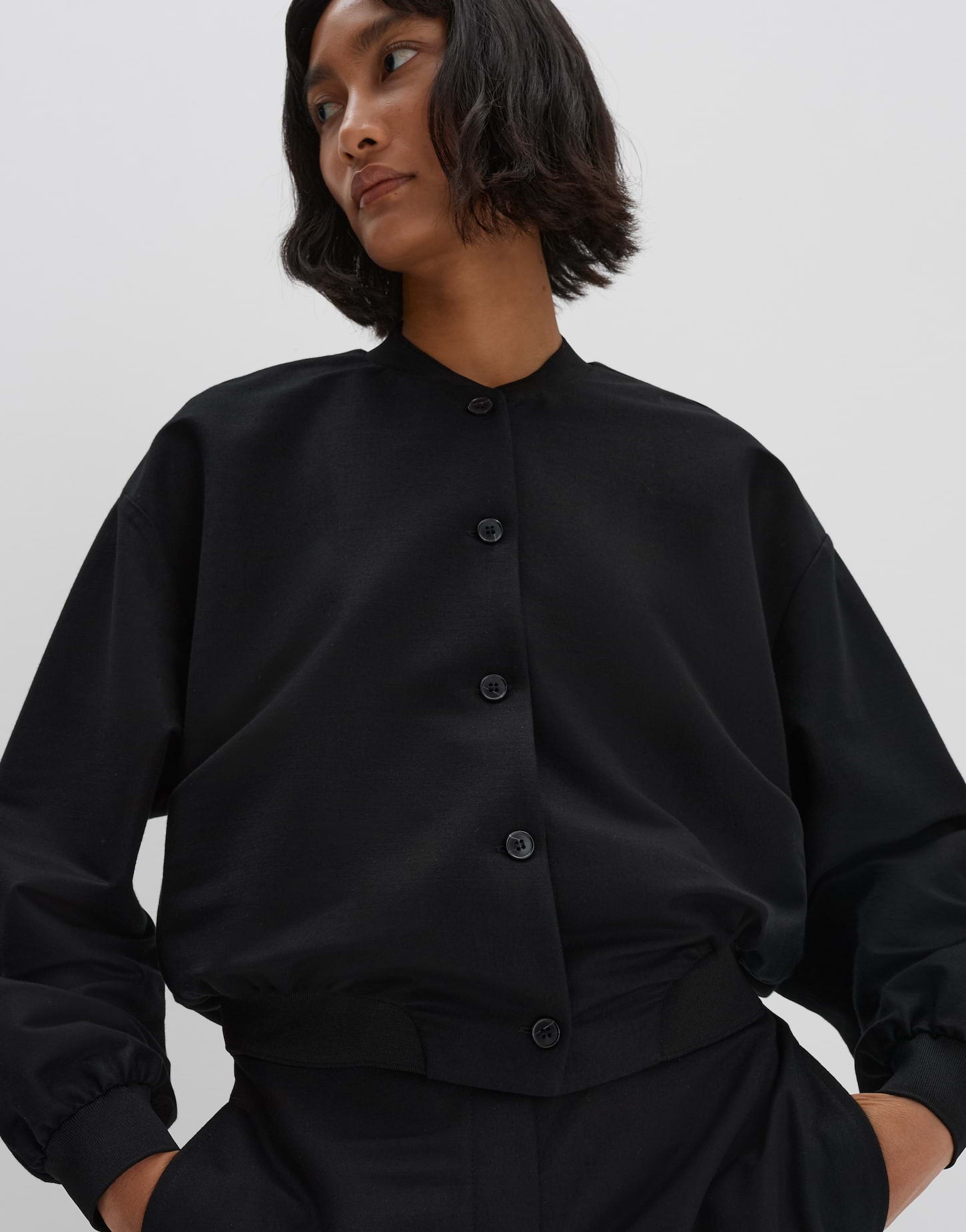 Someday - Eleganter Blouson zum Knöpfen - Narlie