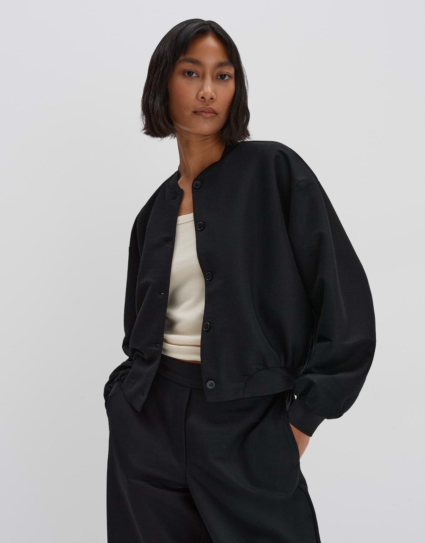 Someday - Eleganter Blouson zum Knöpfen - Narlie