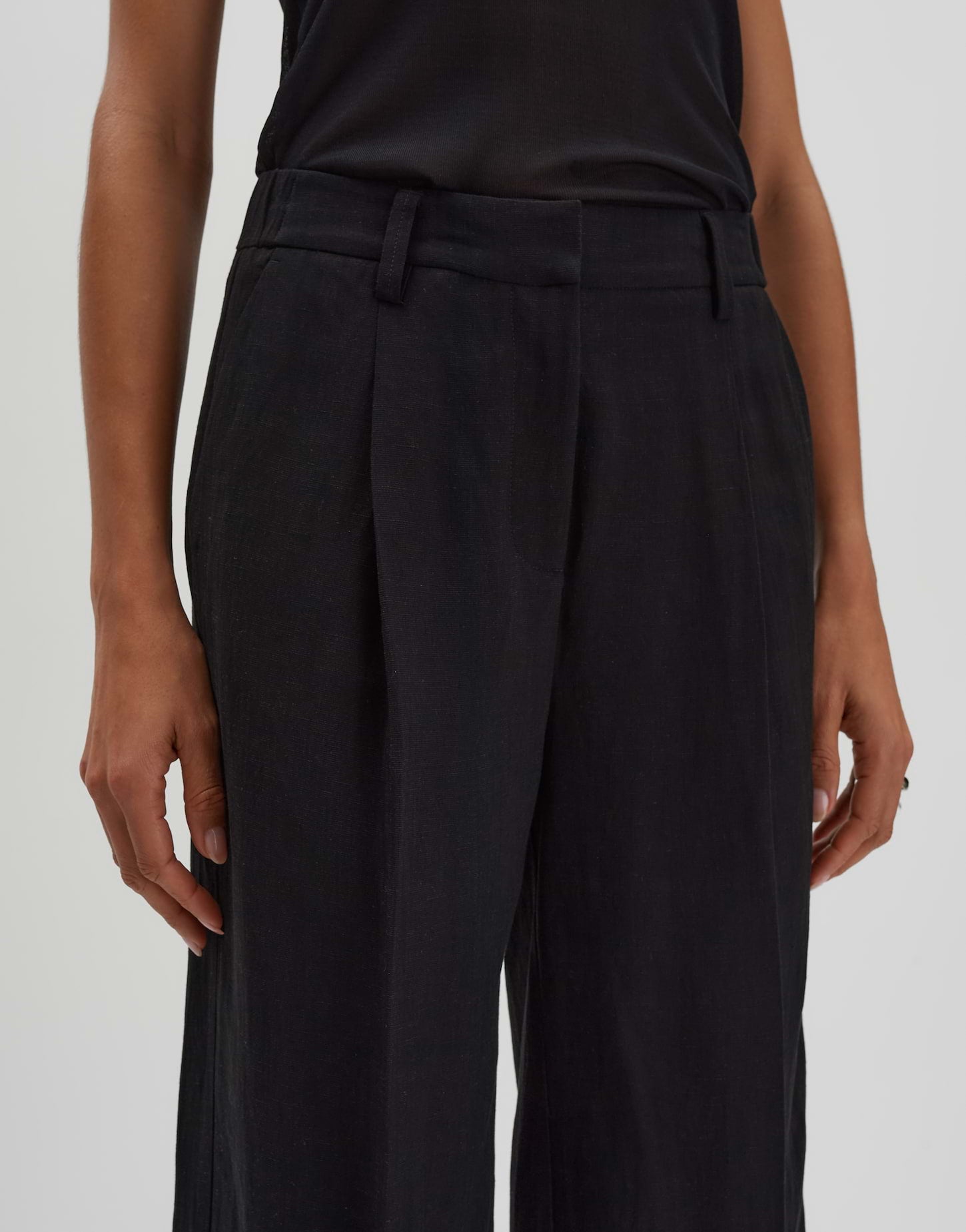 Someday - Stilvolle Culotte aus Viskose-Leinen-Mix - Celino