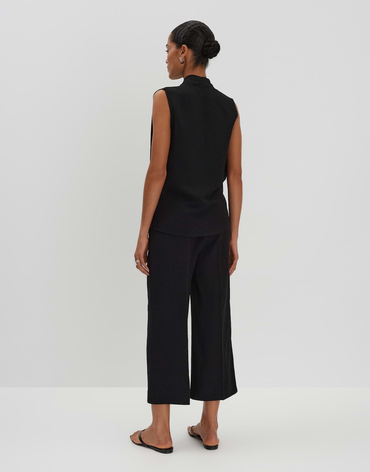 Someday - Stilvolle Culotte aus Viskose-Leinen-Mix - Celino