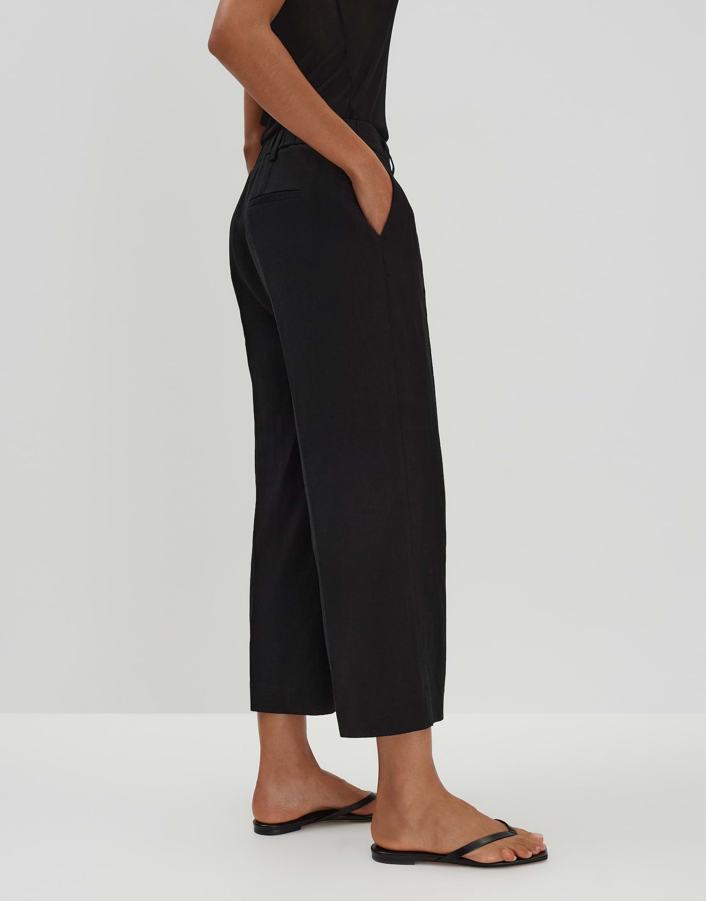 Someday - Stilvolle Culotte aus Viskose-Leinen-Mix - Celino