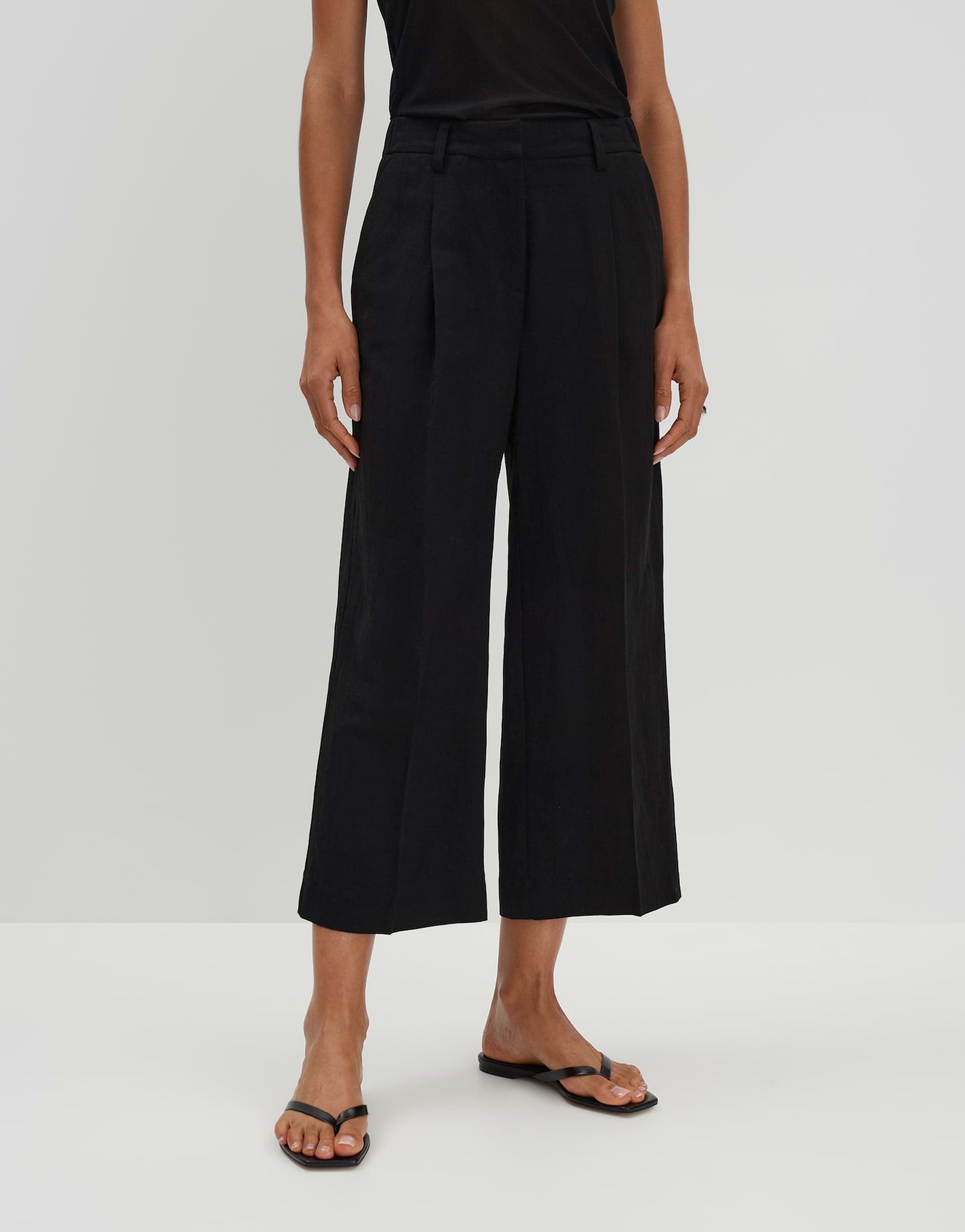 Someday - Stilvolle Culotte aus Viskose-Leinen-Mix - Celino