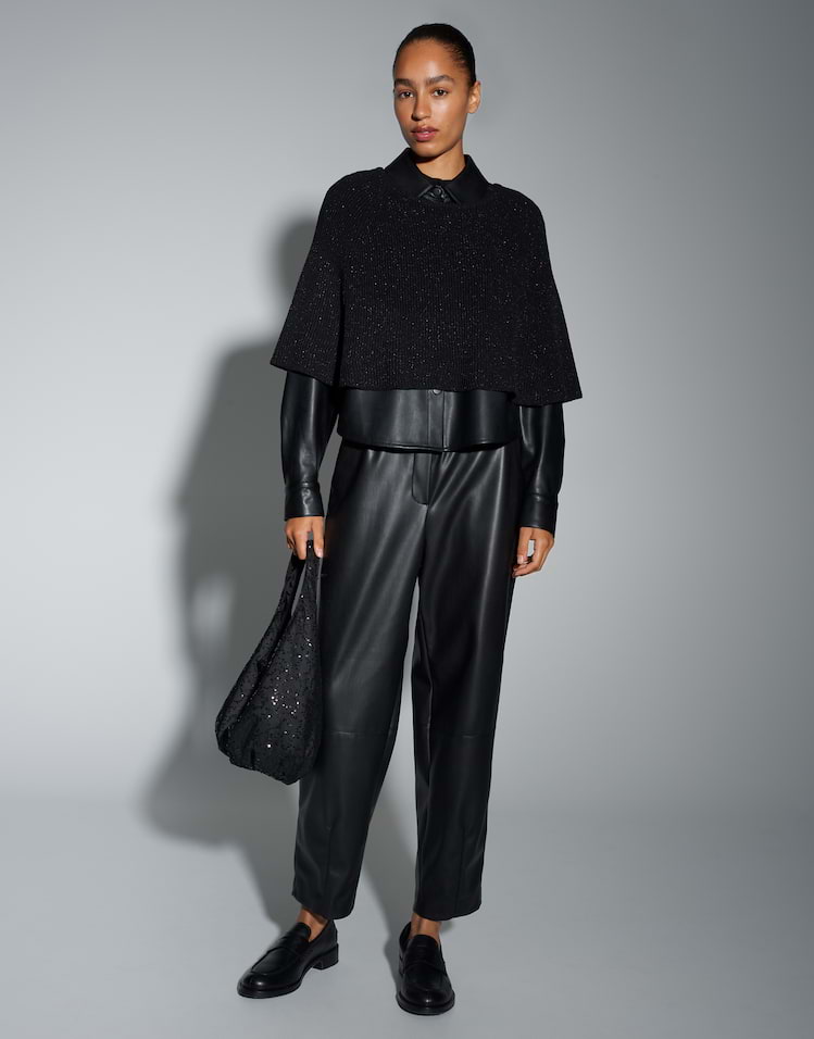 Opus - Hemdbluse in Lederoptik - Fedgy