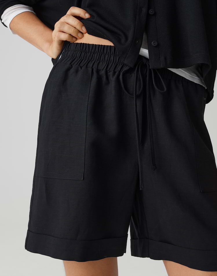 Opus - Short aus Viskose Leinenmix - Malotta Short