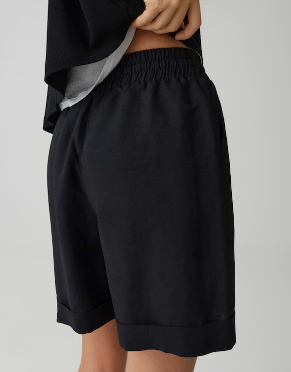 Opus - Short aus Viskose Leinenmix - Malotta Short