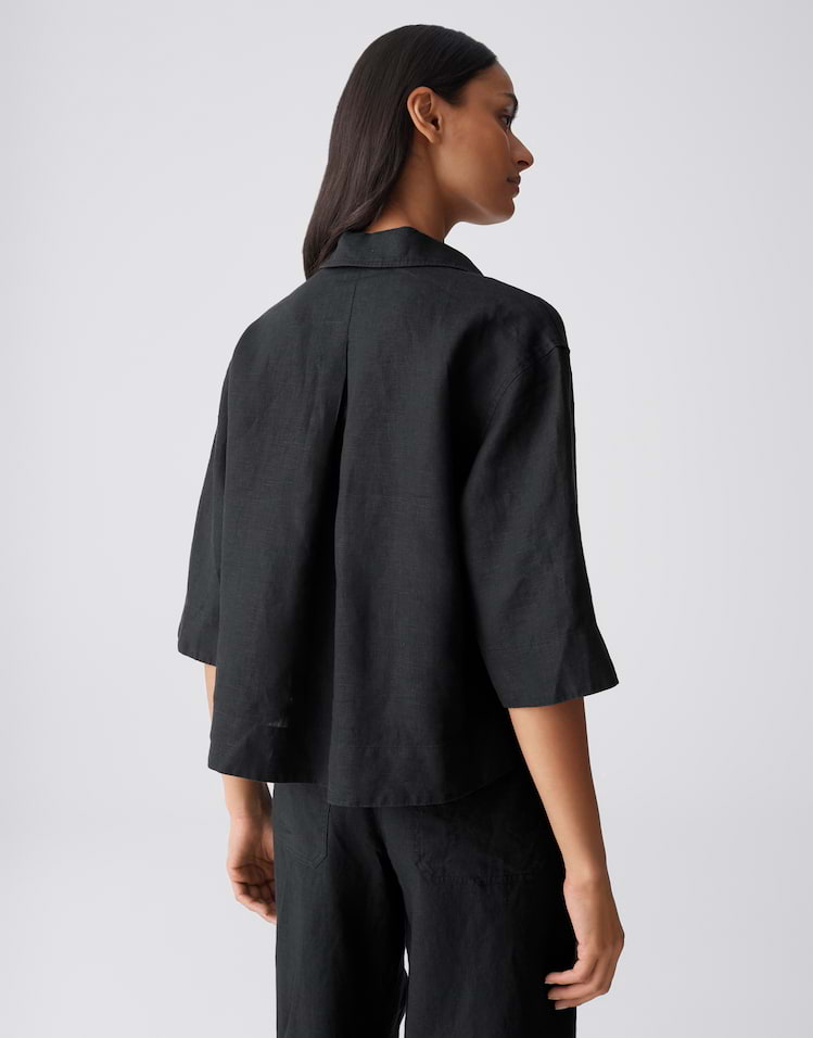 Opus - Hemdbluse aus reinem Leinen - Flippa