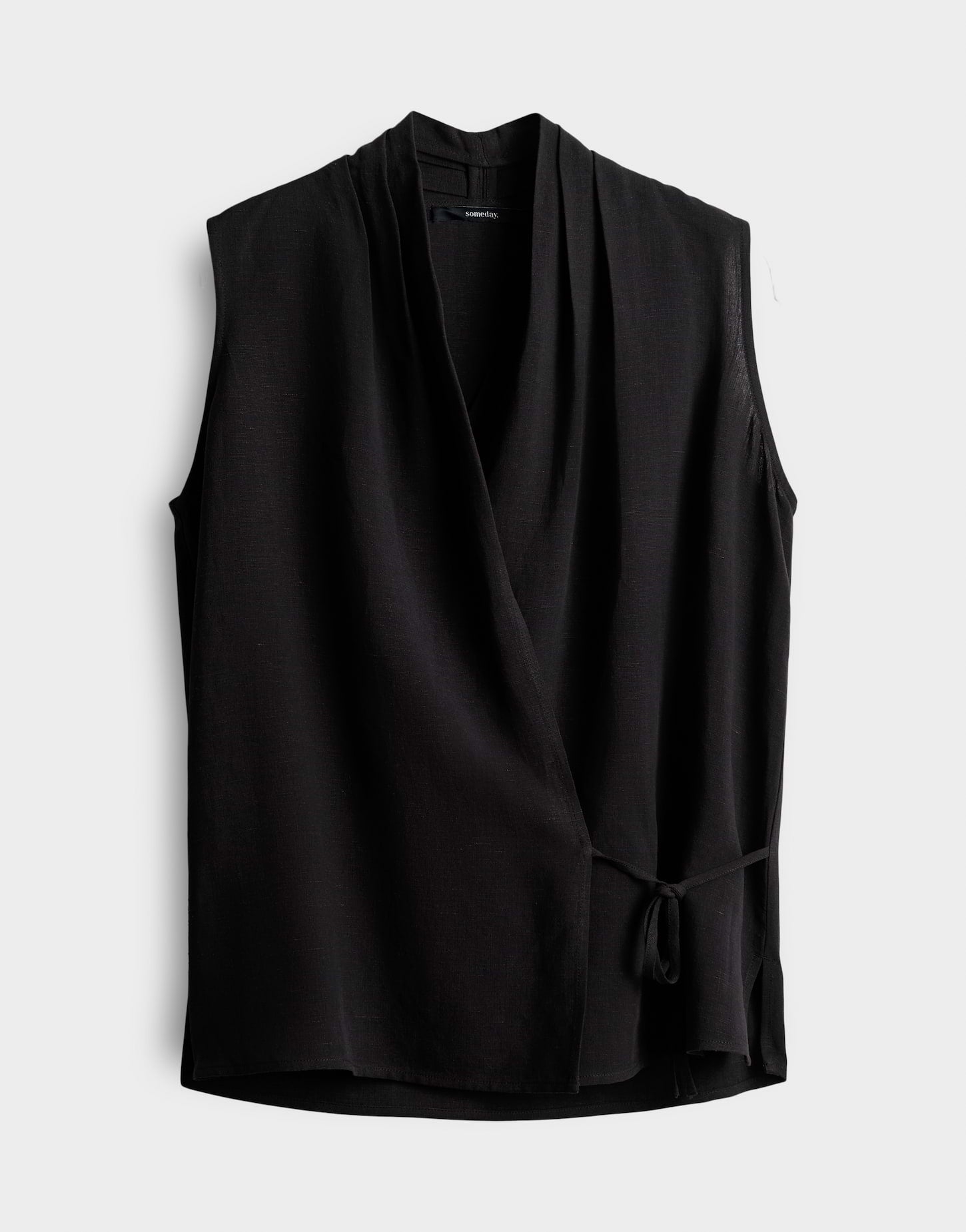 Someday - Elegante Wickelbluse aus Viskose-Leinen-Mix - Ziang