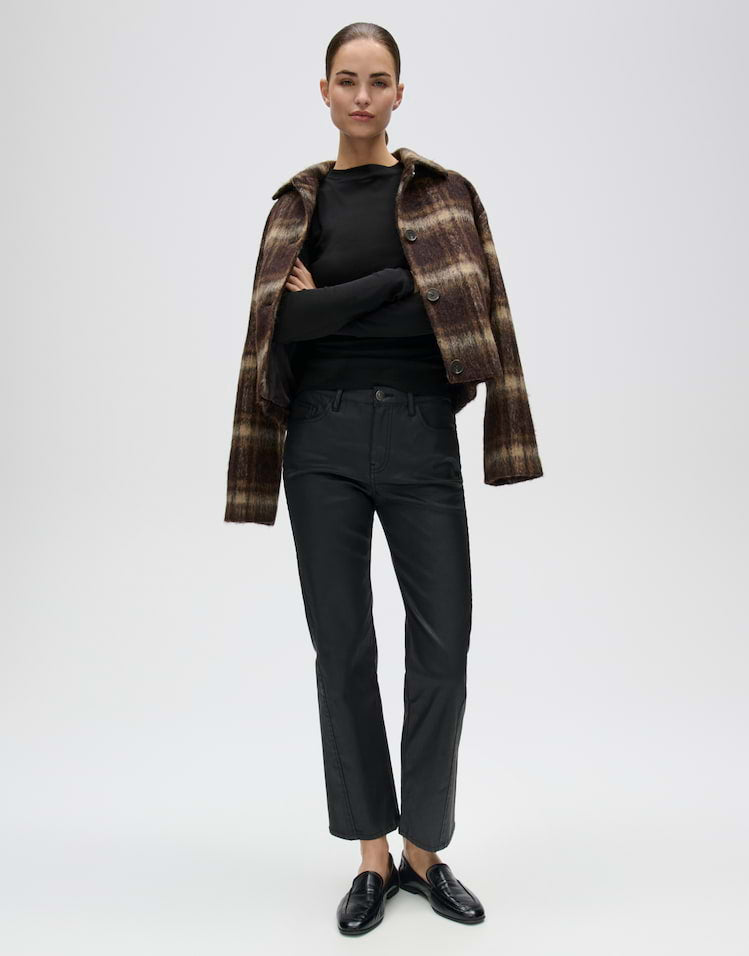 Opus - Slim Longsleeve aus Baumwoll-Model-Mix - Sylivia