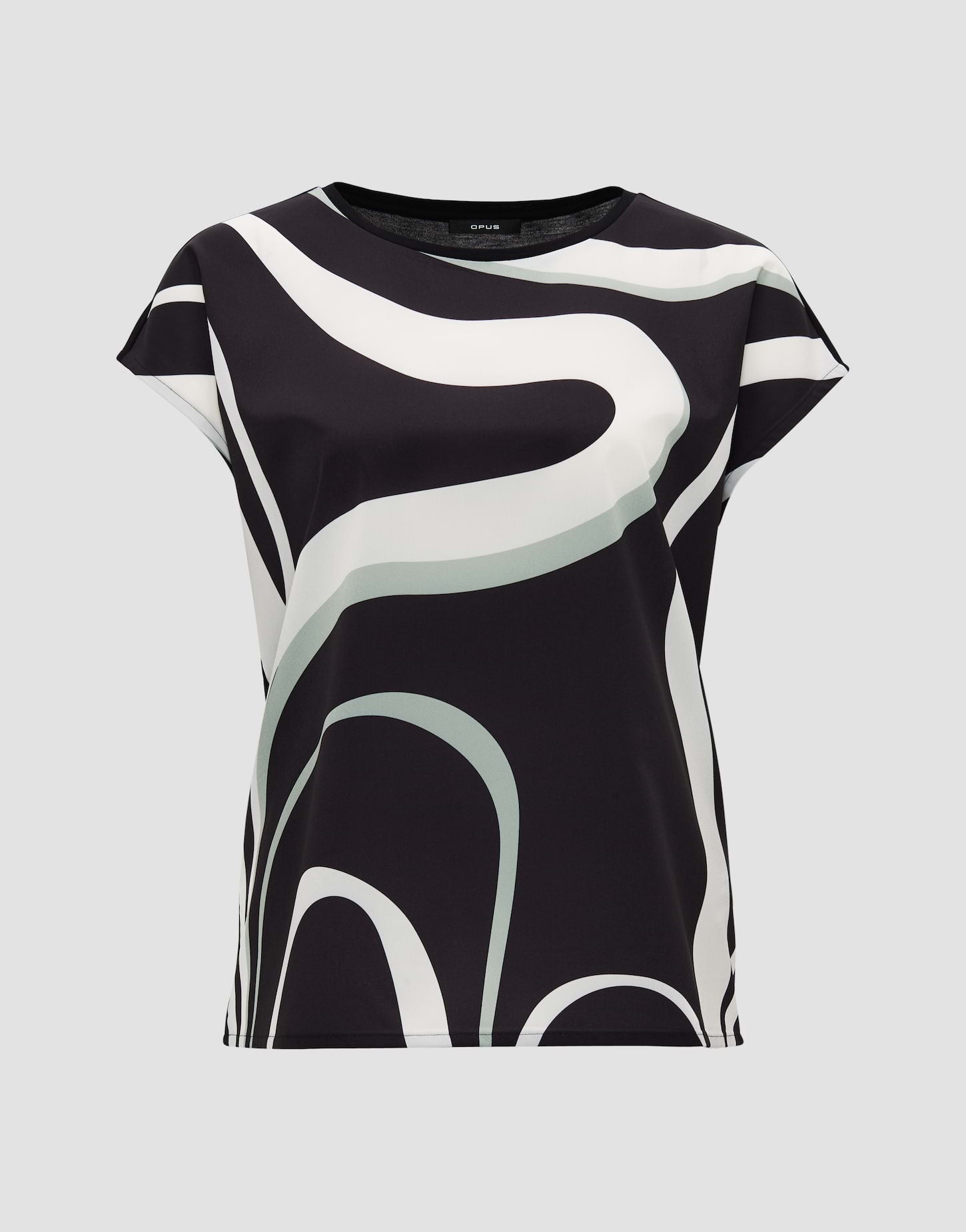 Opus - Blusenshirt mit modernem Print - Siberti