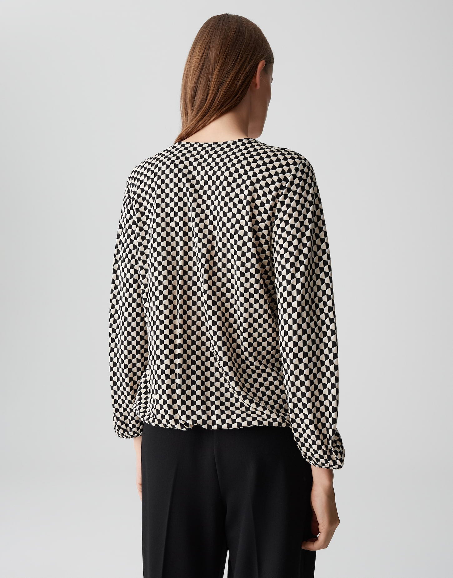 Opus - Fließendes Printshirt mit V-Neck - Sannah