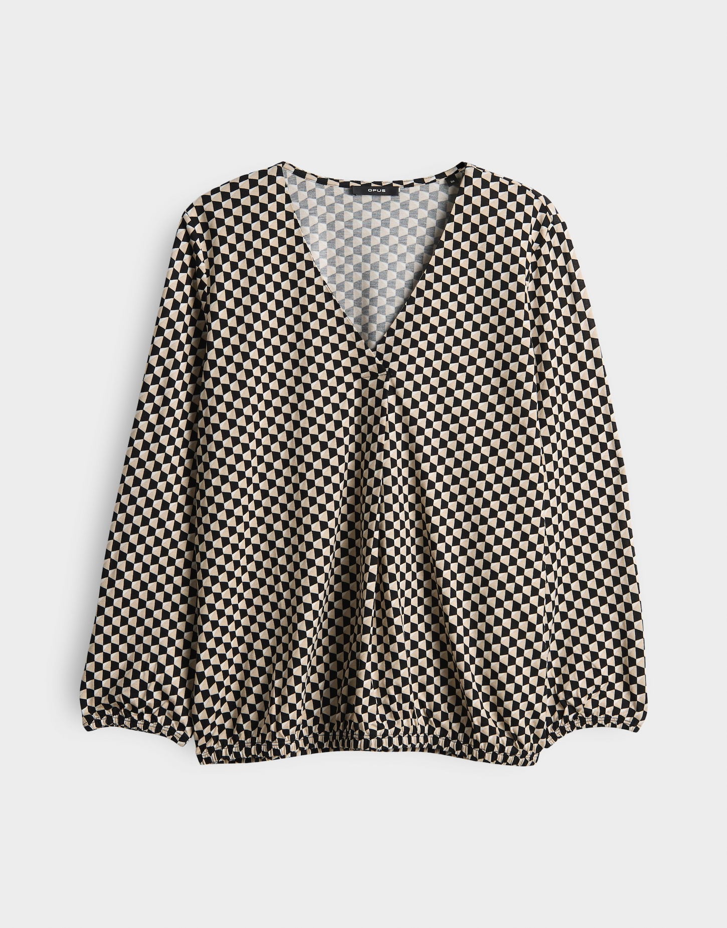 Opus - Fließendes Printshirt mit V-Neck - Sannah