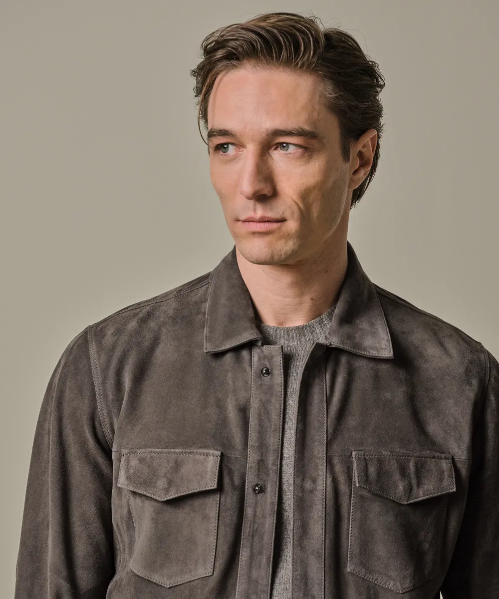 Profuomo - Stilvolles Overshirt aus Wildleder