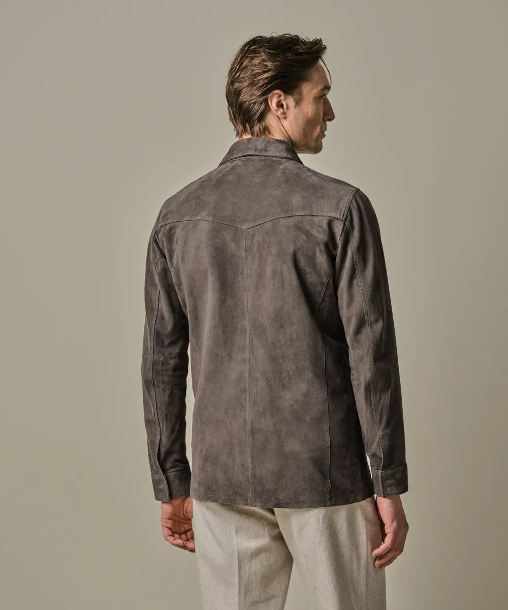 Profuomo - Stilvolles Overshirt aus Wildleder