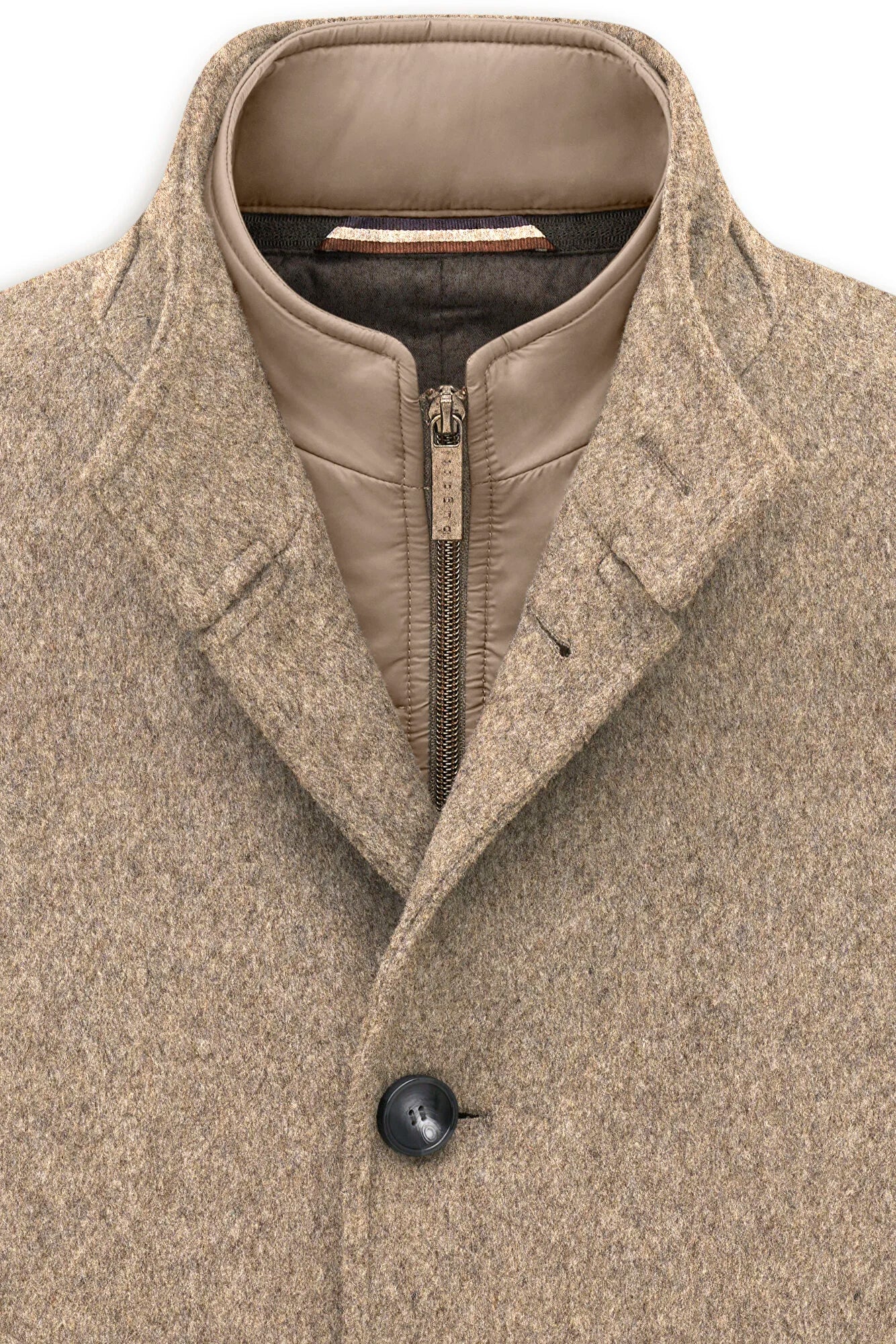 Bugatti - Wollmantel mit herausnehmbarem Westeneinsatz in Beige