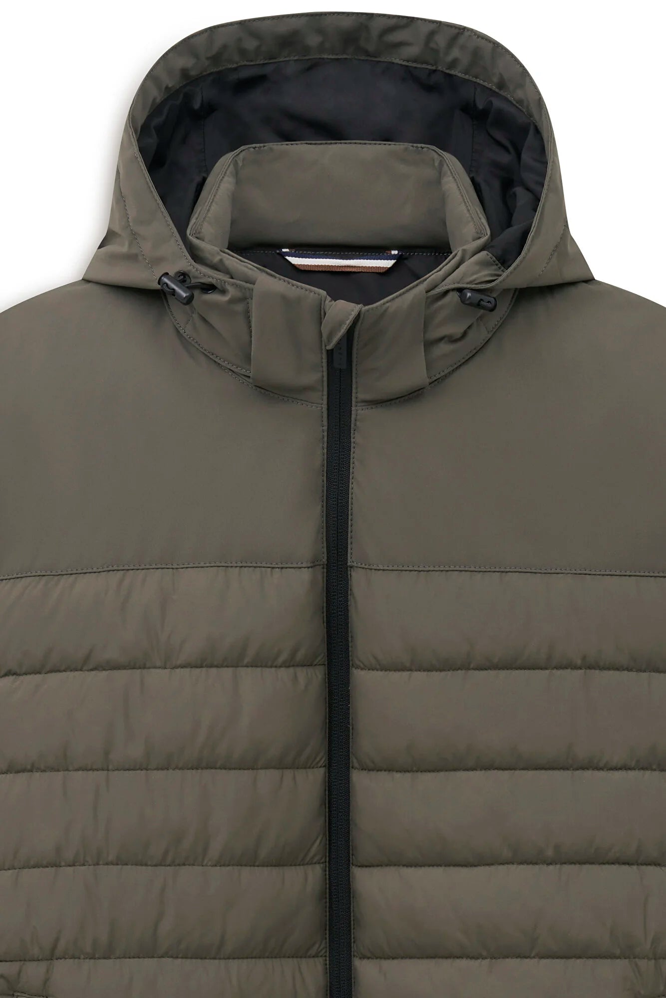 Bugatti - Steppblouson mit abtrennbarer Kapuze in Oliv