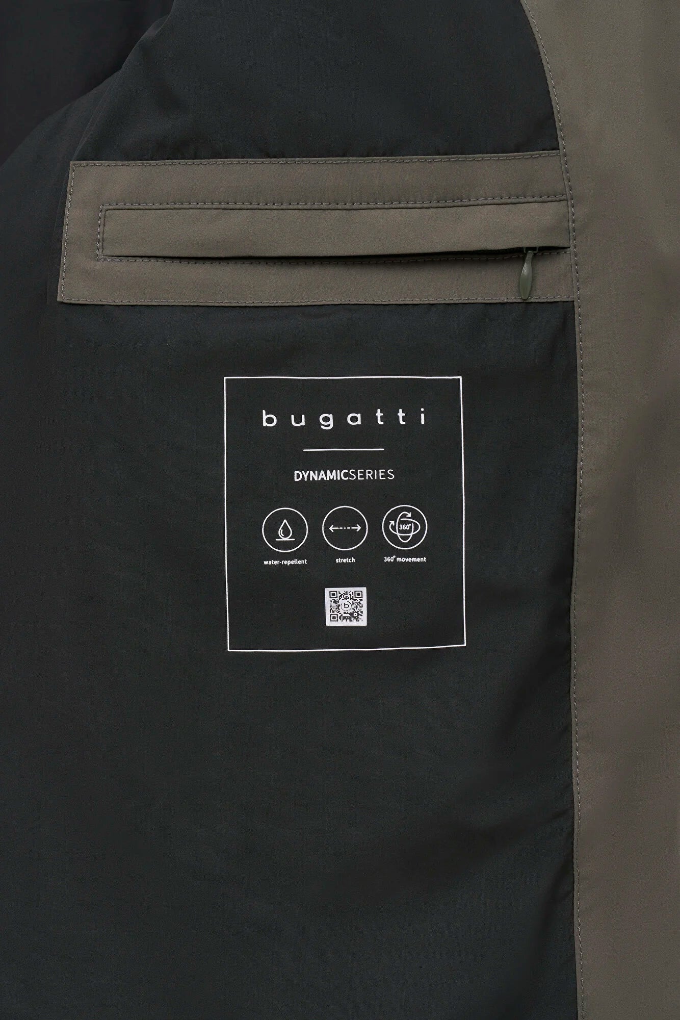 Bugatti - Steppblouson mit abtrennbarer Kapuze in Oliv