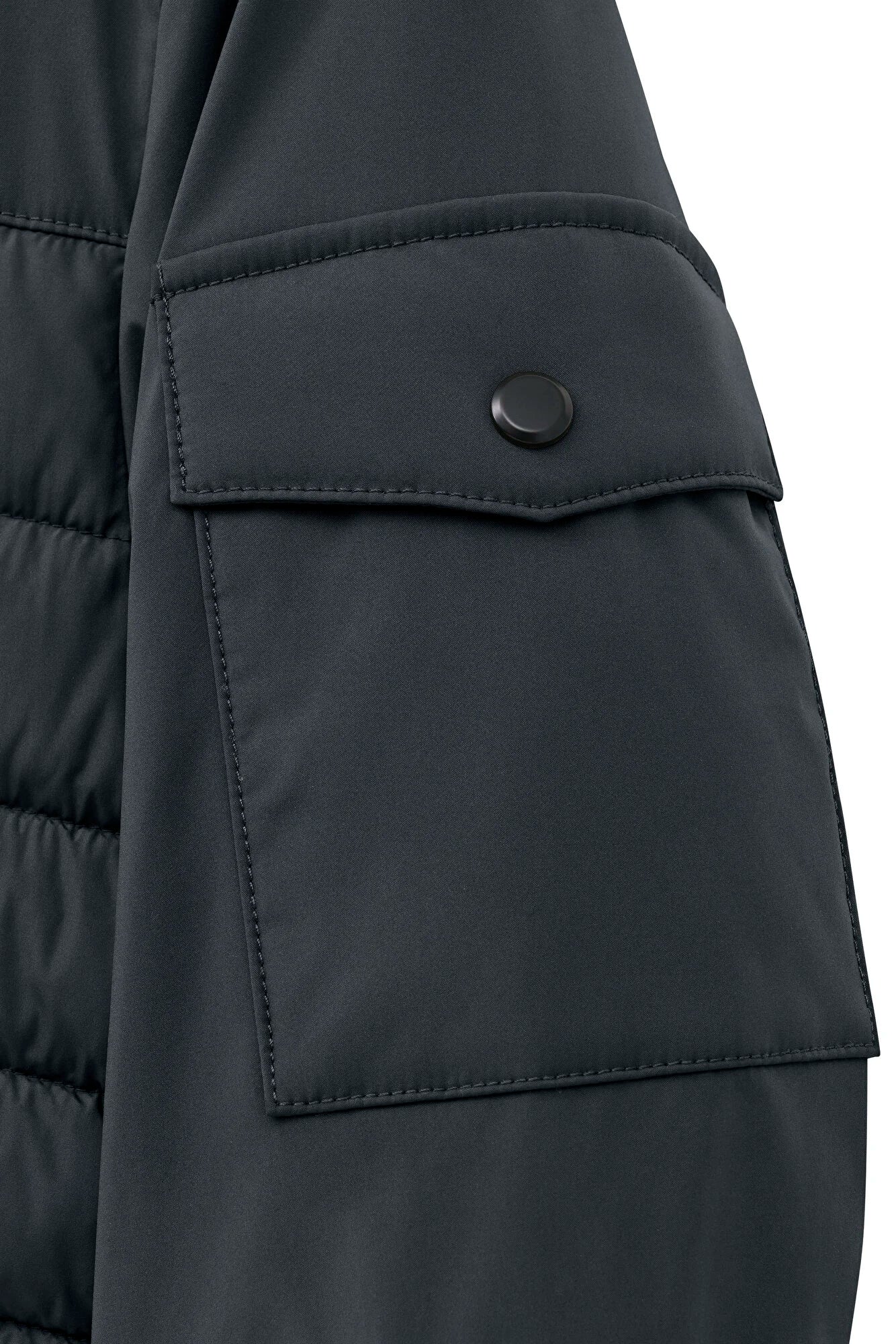 Bugatti - Steppblouson mit abtrennbarer Kapuze in Marine