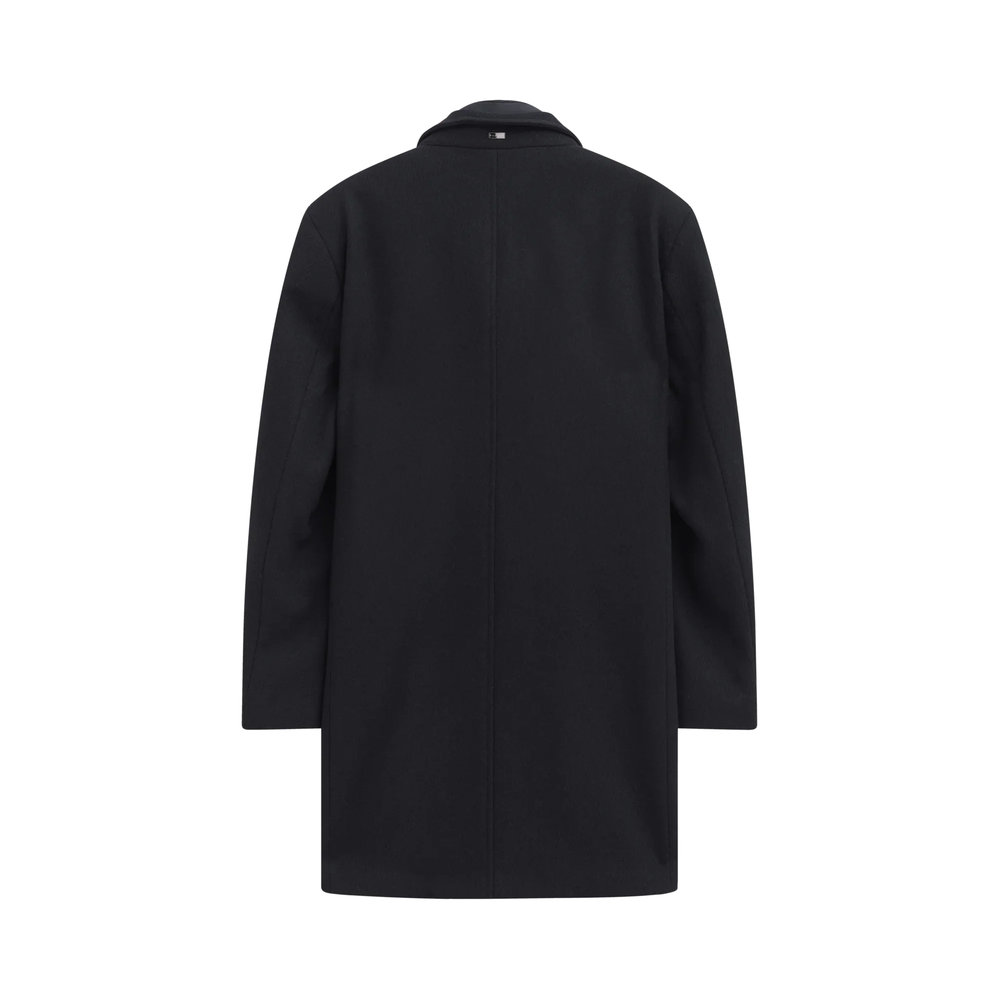 Bugatti - Wollmantel mit Stehkragen und herausnehmbarer Weste in Marine