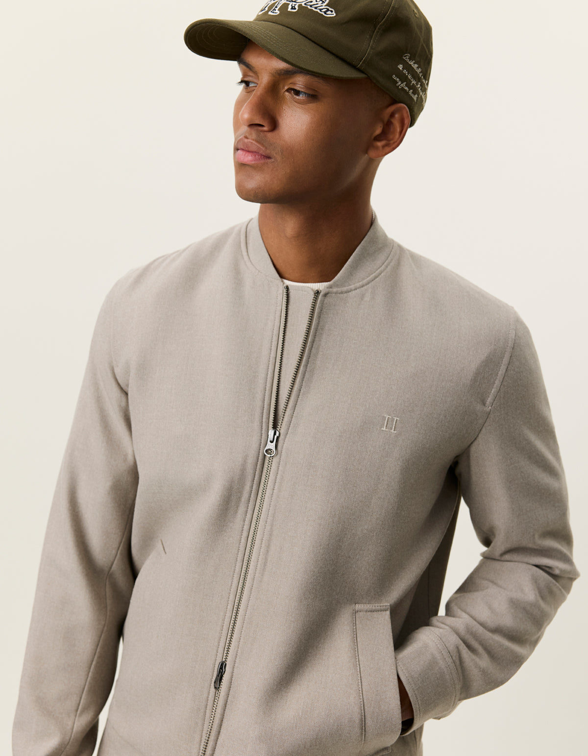 Les Deux - Zip-Overshirt in Sand - Como