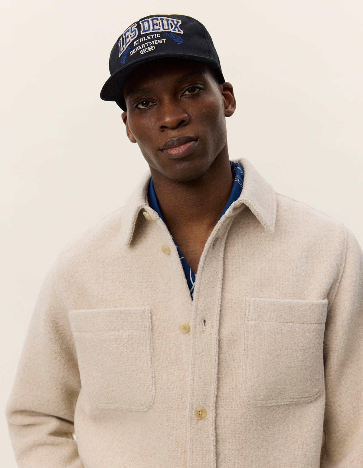 Les Deux - Bouclé Overshirt in Hellbeige - Lennon