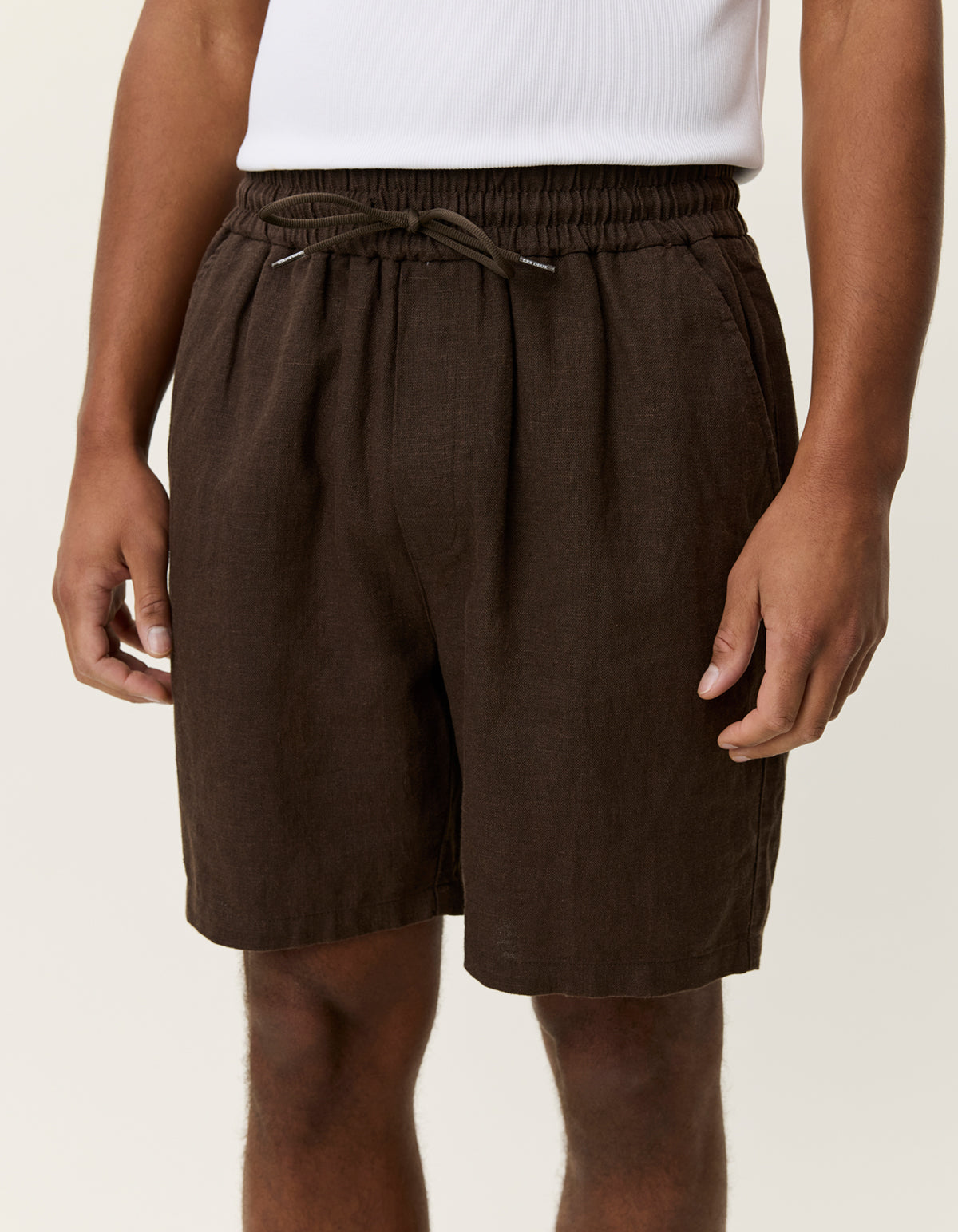 Les Deux - Kurze Hose aus Leinenmix in Braun - Otto