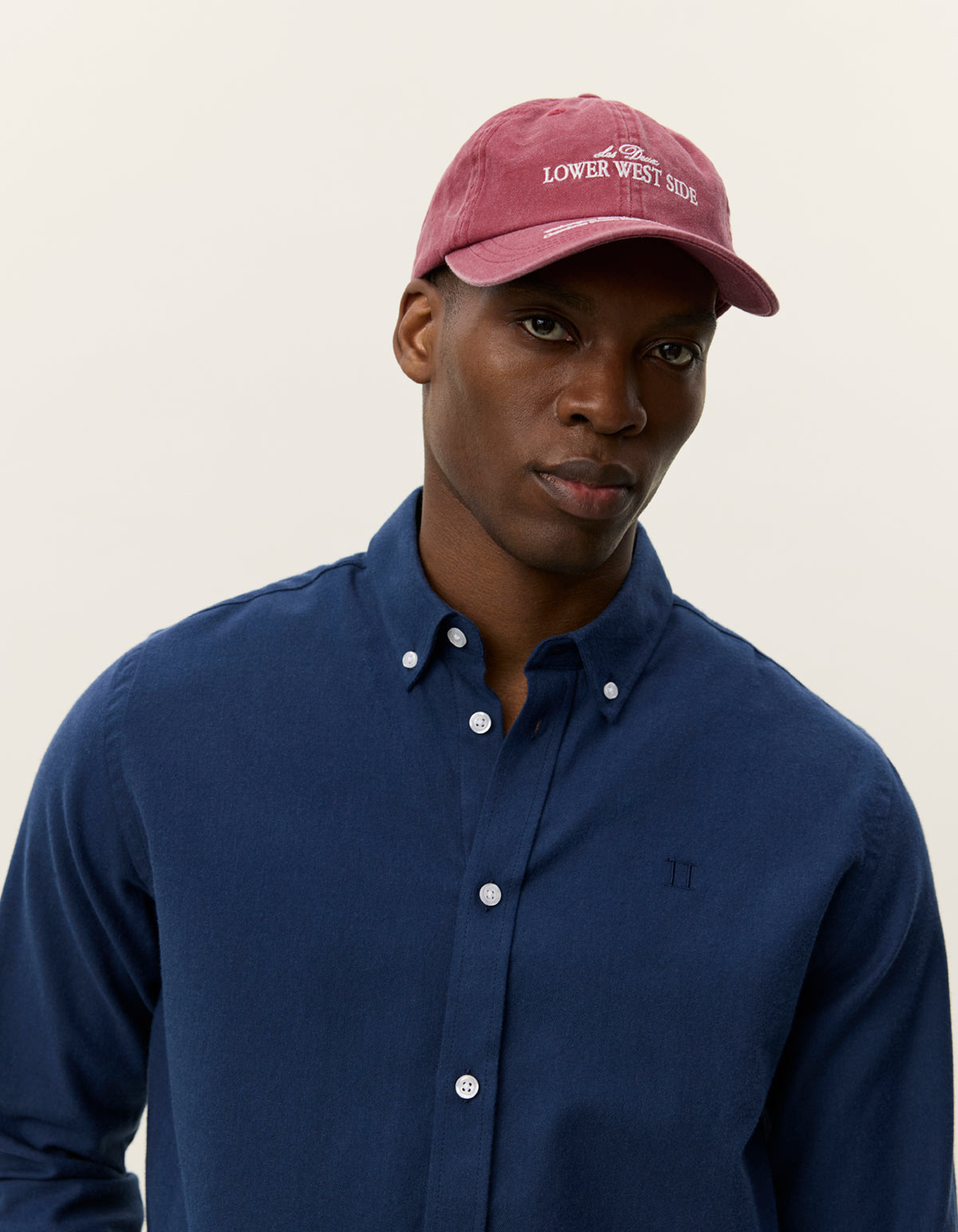 Les Deux - Leichtes Flanellhemd mit Button Down - Desert