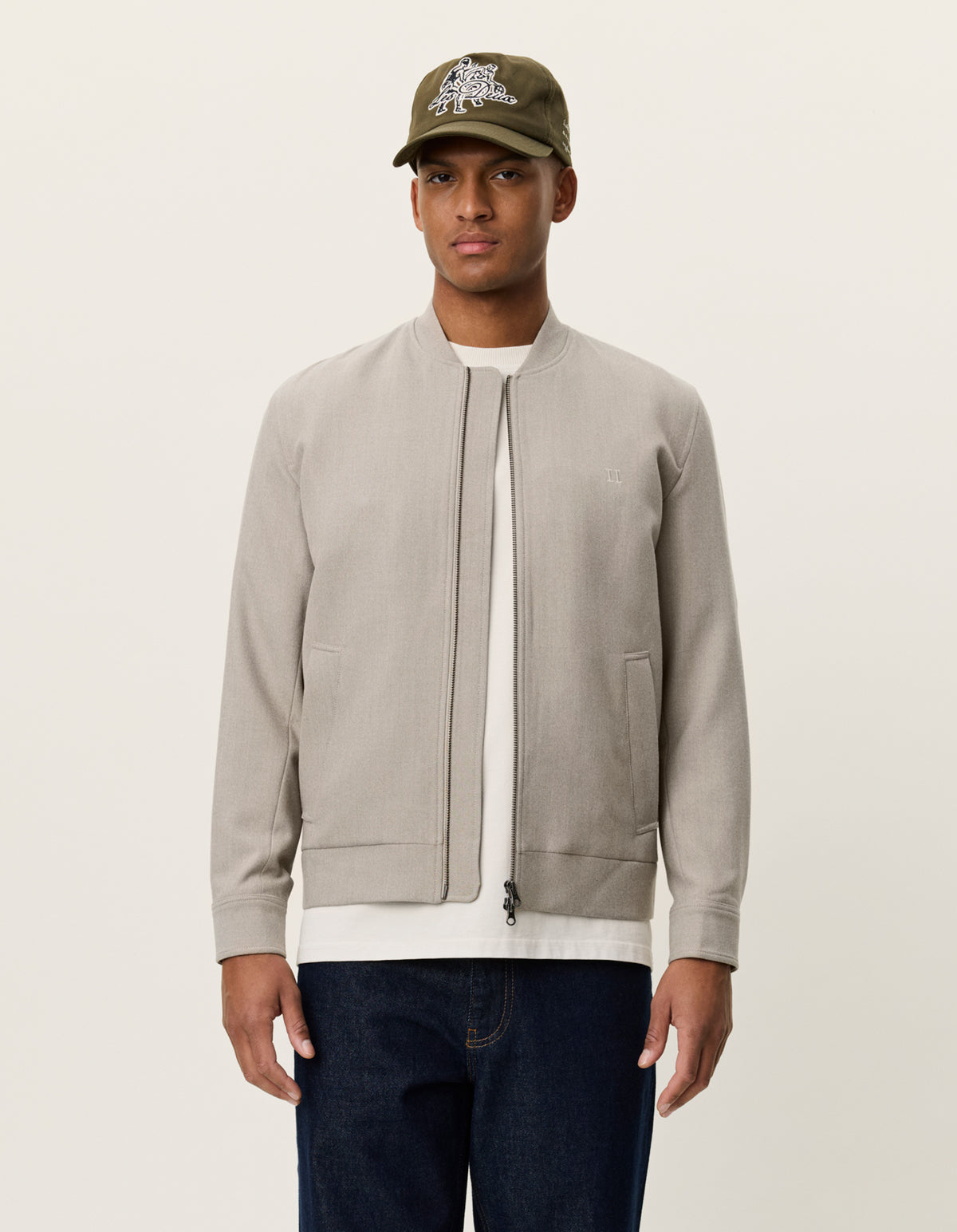 Les Deux - Zip-Overshirt in Sand - Como