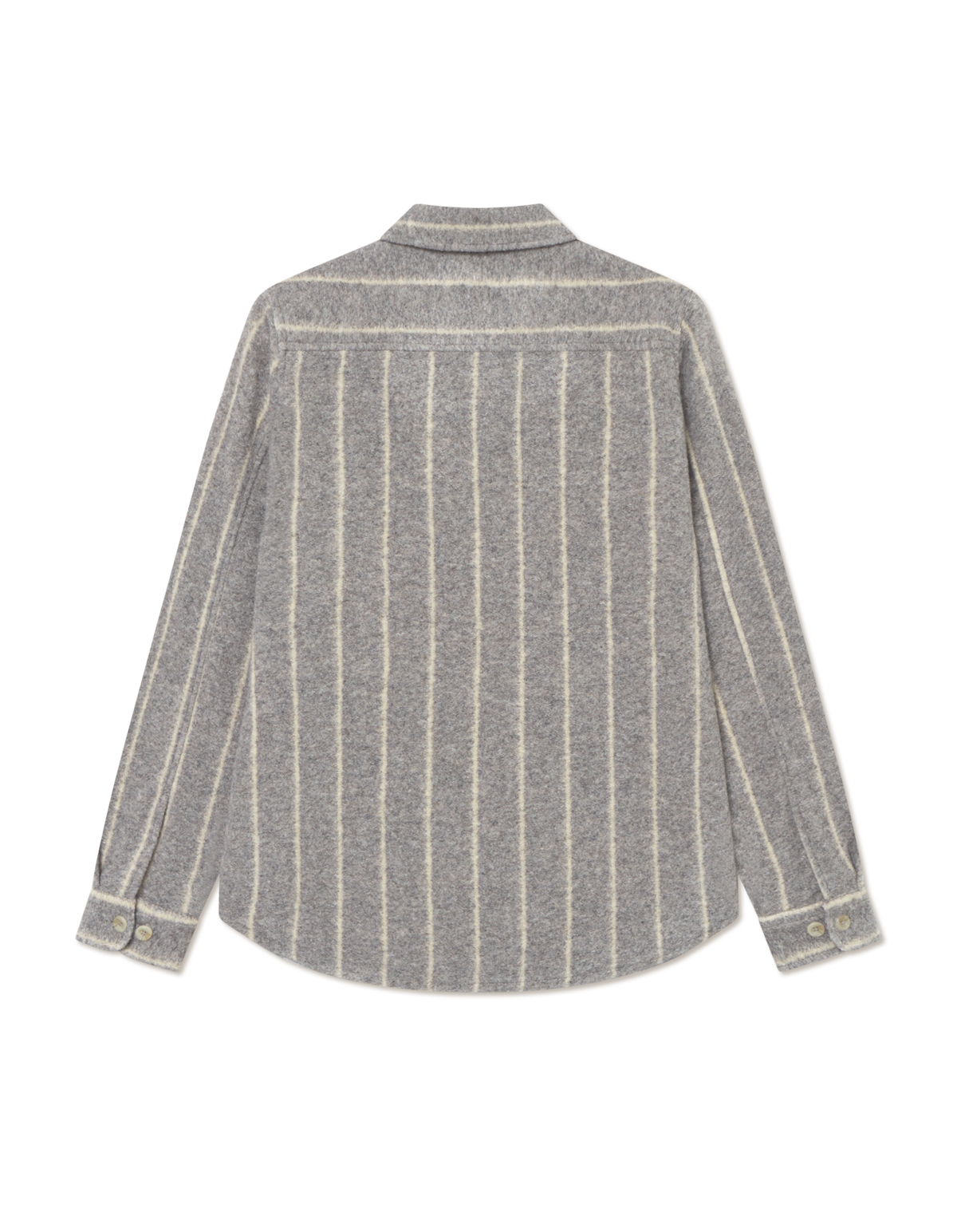 Les Deux - Bouclé Overshirt mit stilvollem Kreidestreifen - Lennon