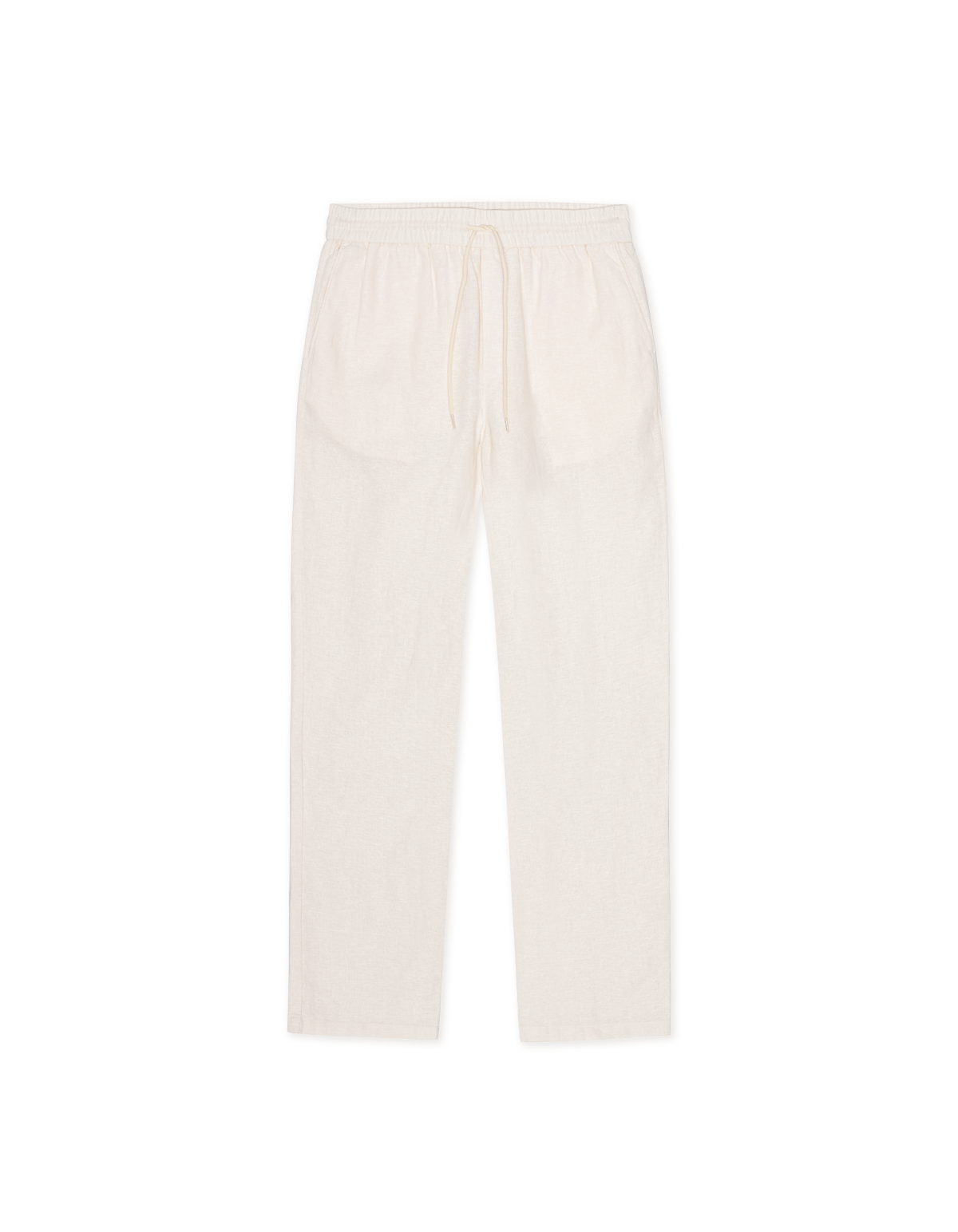 Les Deux - Stilvolle Leinenhose mit Tunnelzug in Offwhite - Patrick