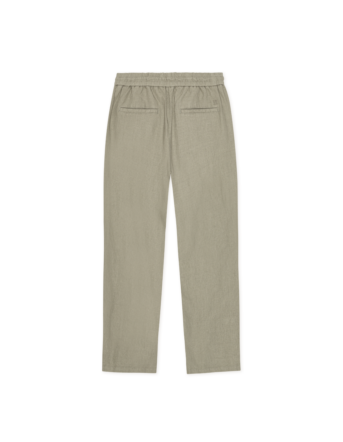 Les Deux - Stilvolle Leinenhose mit Tunnelzug in Oliv - Patrick
