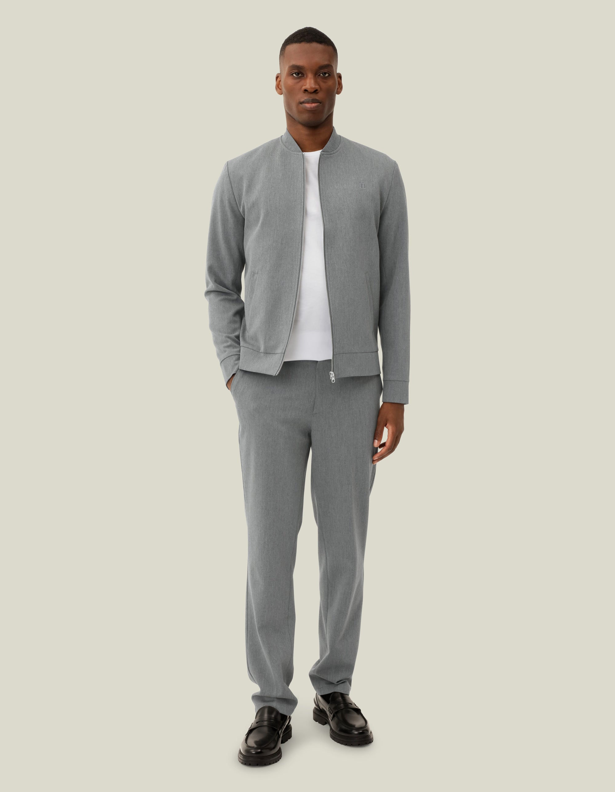 Les Deux - Leichter Blouson im Overshirt-Look für moderne Styles in Hellgrau