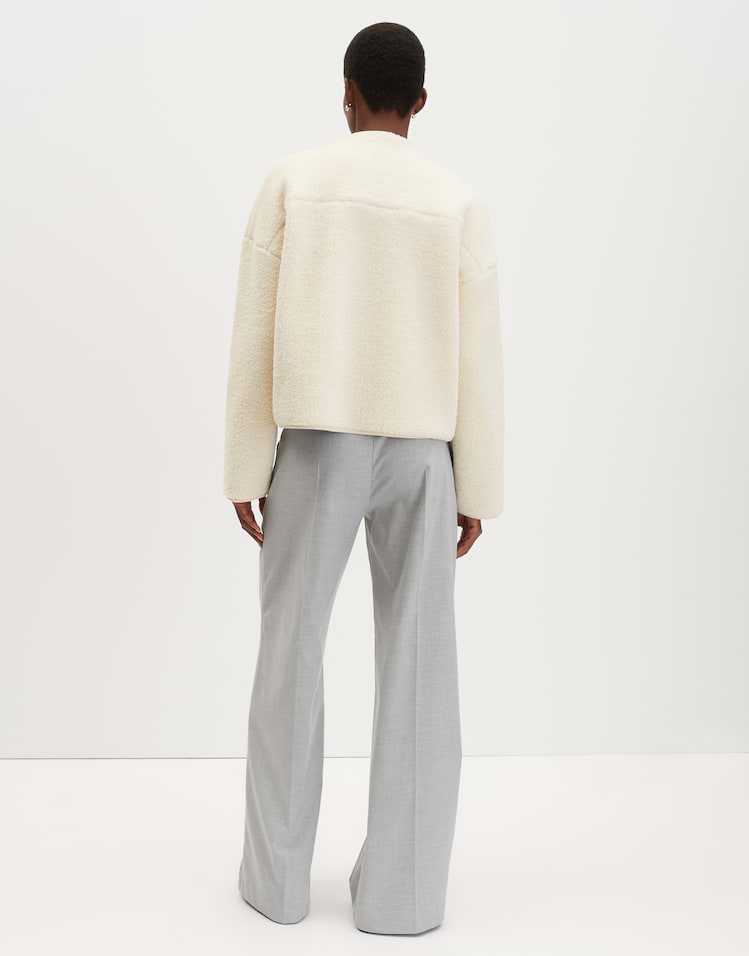 Someday -  Lockere Blousonjacke im Shearling Look - Uteddy