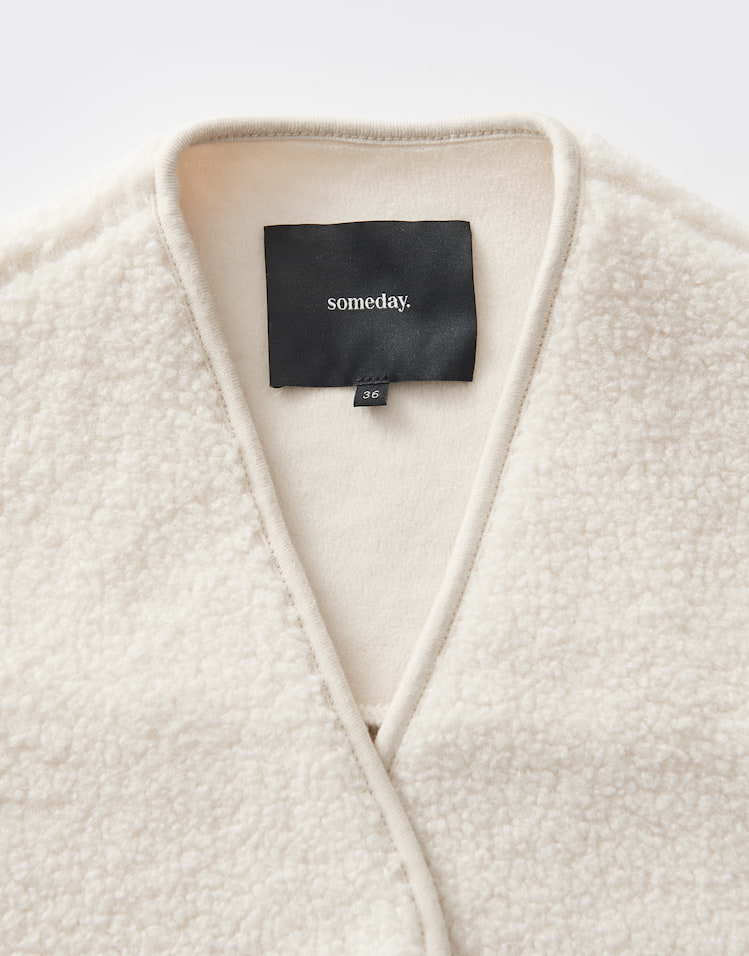 Someday -  Lockere Blousonjacke im Shearling Look - Uteddy