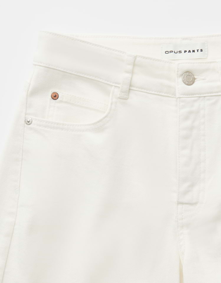 Opus - Barrel Jeans mit Powerstretch Mid Rise - Mari Clear