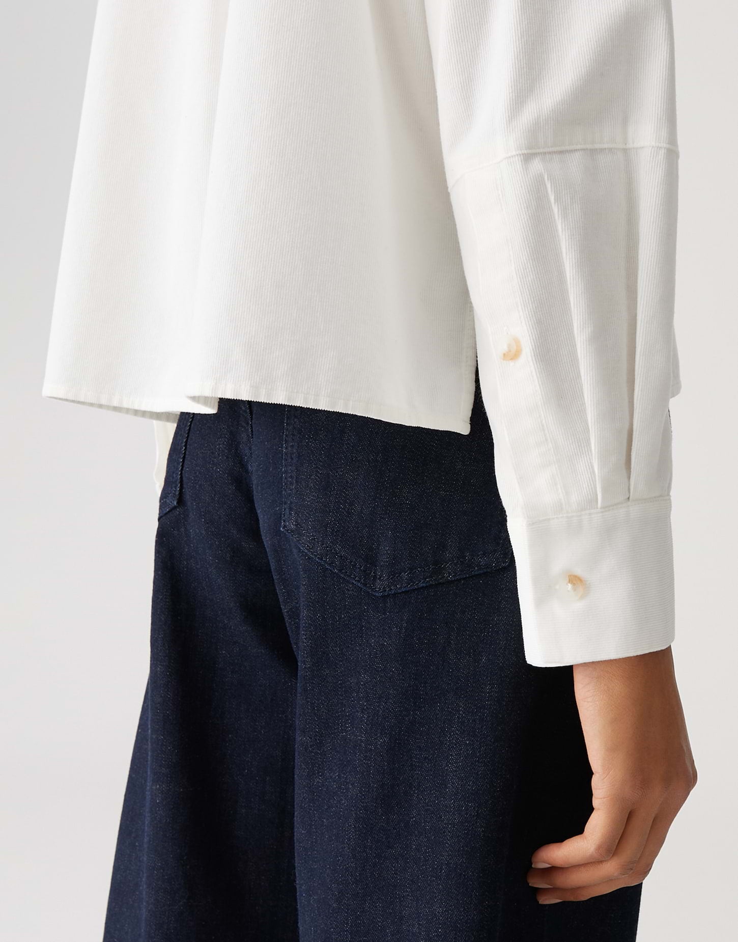 Opus - Boxy Cord Overshirt - Frone