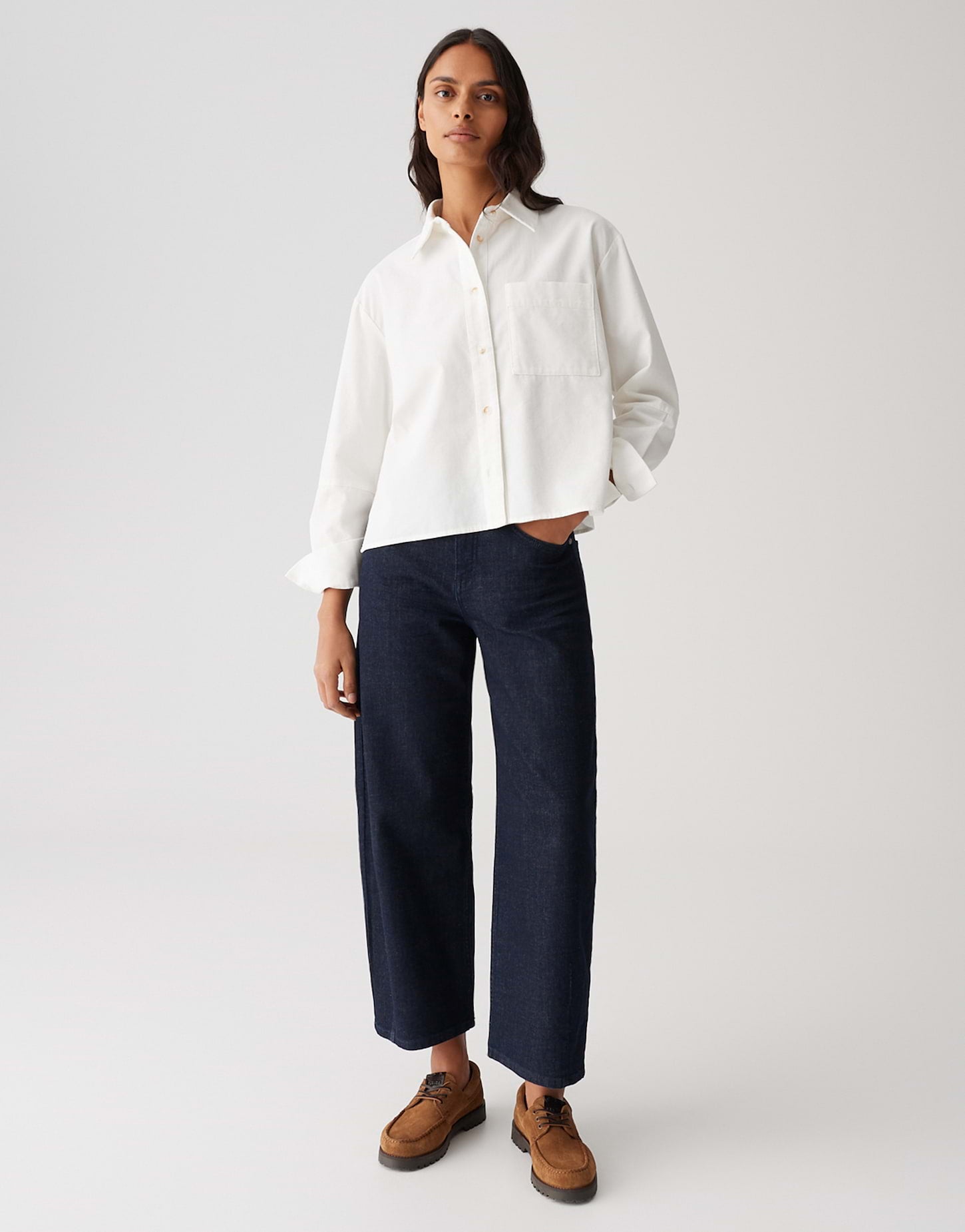 Opus - Boxy Cord Overshirt - Frone