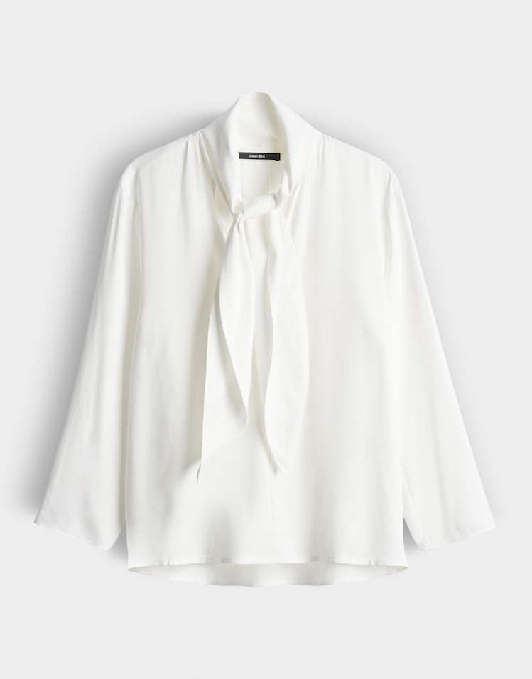 Someday - Stilvolle Schluppenbluse aus Viskose - Zcarfa