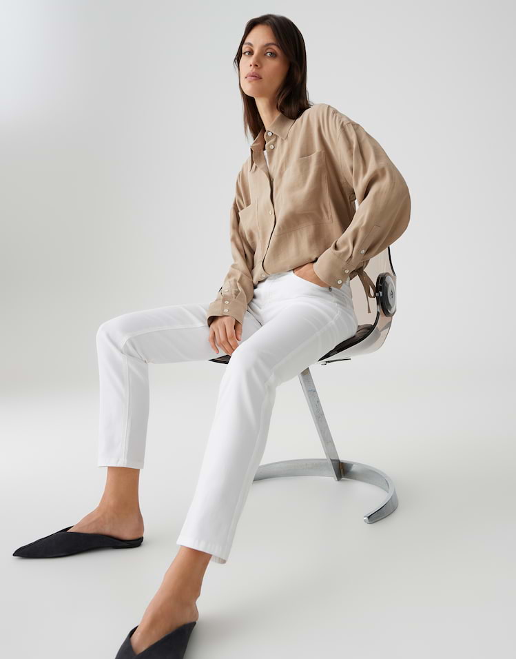 Opus - Slim Jeans mit Powerstretch Mid Rise - Melly Base