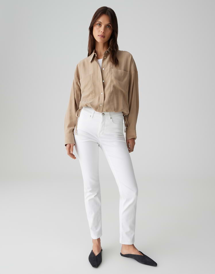 Opus - Slim Jeans mit Powerstretch Mid Rise - Melly Base