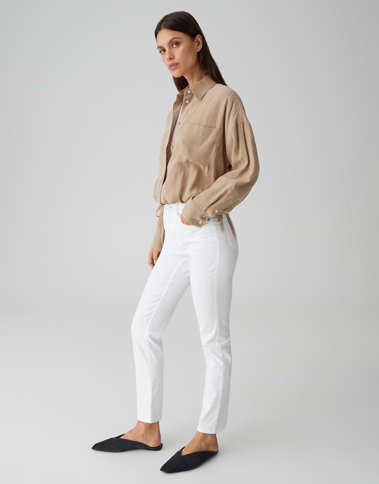 Opus - Slim Jeans mit Powerstretch Mid Rise - Melly Base