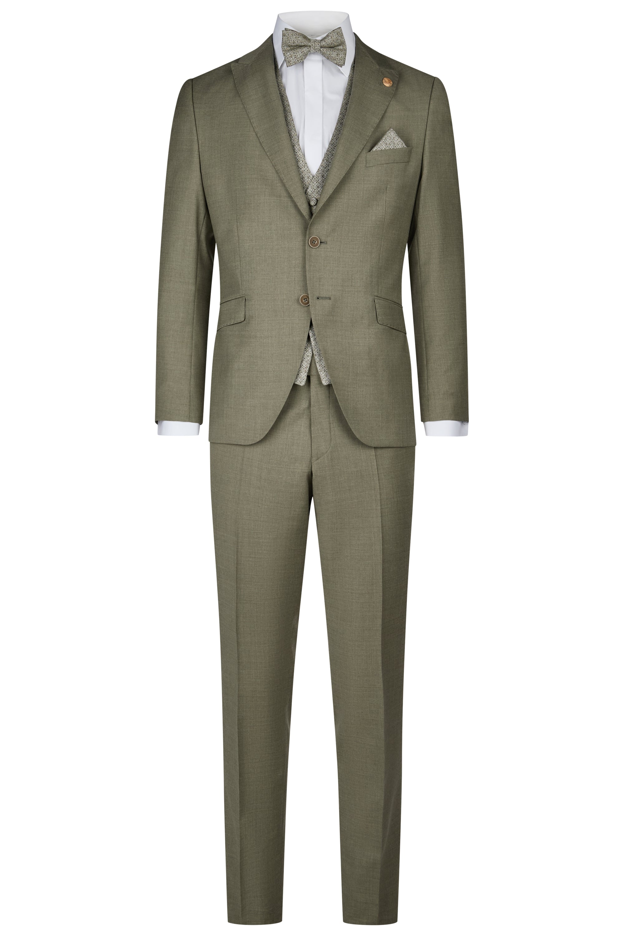 Festlicher Hochzeitsanzug - Oliv